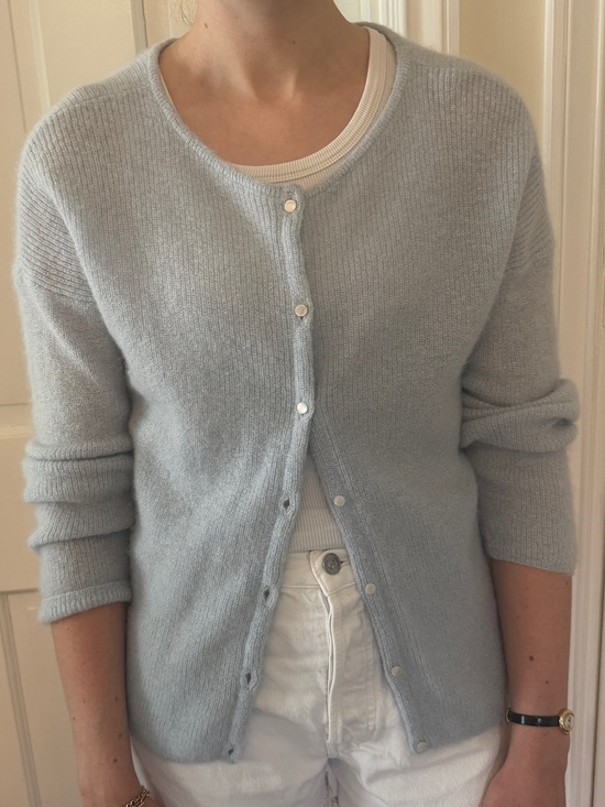Sezane Sweaters - Sezane gaspard light blue cardigan sweater in mohair and alpaca size medium